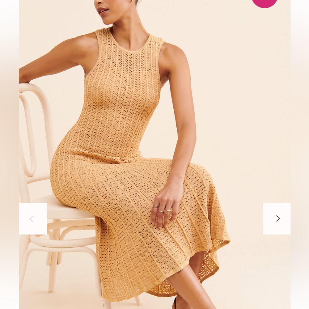 Ronny Kobo metallic knit maxi dress